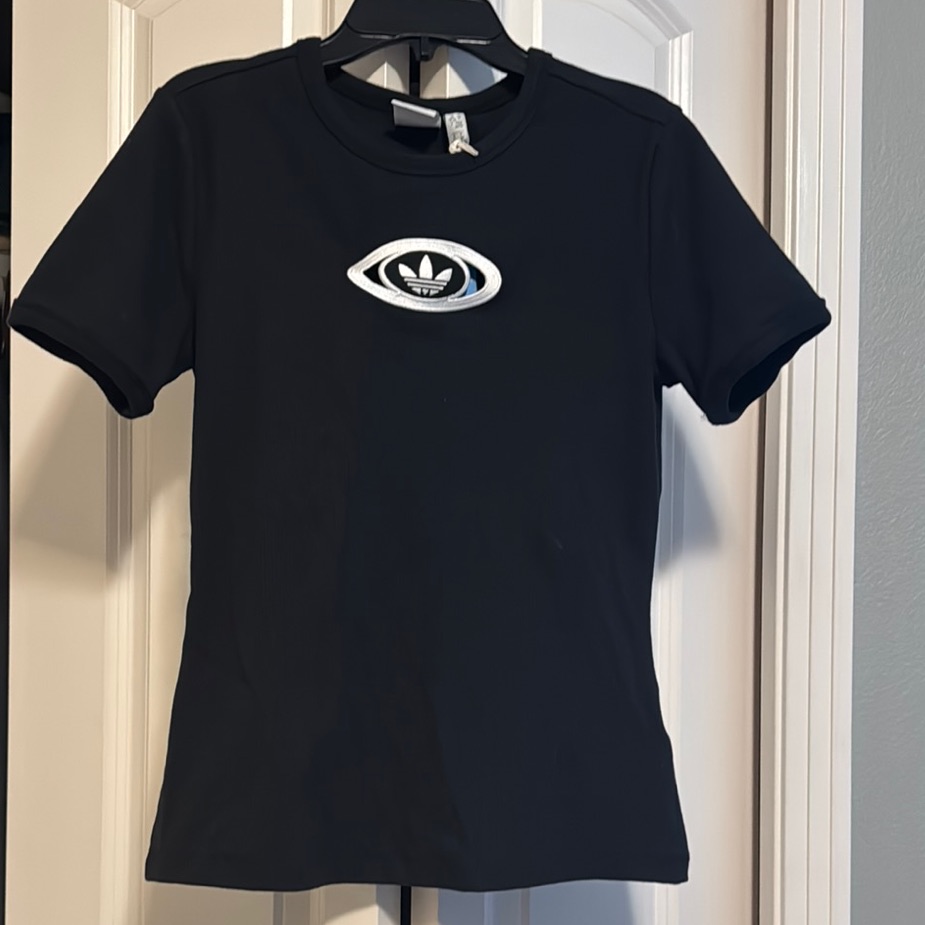 Nwt Adidas Kids Tee With Eye Logo - Black